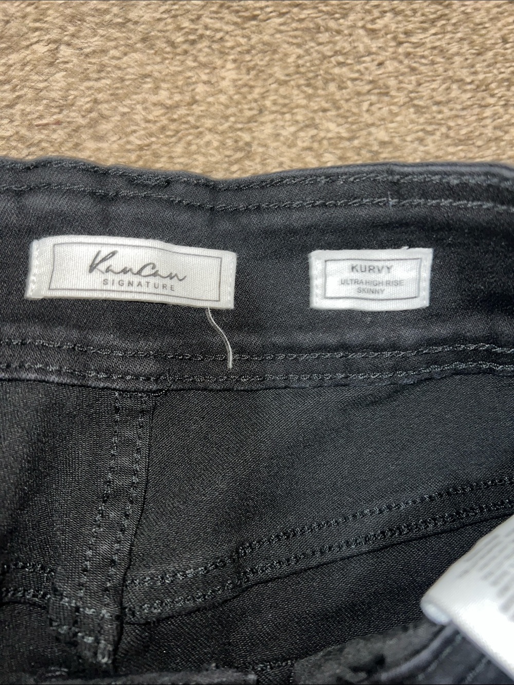 KanCan Black High-Rise Button-Fly Jeans - Picture 2 of 4